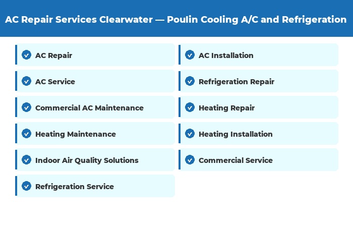 What services does Poulin Cooling offer?